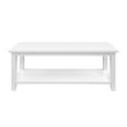 thumbnail image 4 of 48" Minimalist Wood Coffee Table - Solid White, 4 of 6