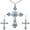 Blue & Silver, variant on Jiaroswwei Women Rhinestone Inlaid Cross Pendant Chain Necklace Hook Earrings Jewelry Set