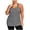 Gray, variant on Posijego Plus Size Workout Tops for Women Sleeveless Tank Tops Cross Back Tank Tops Athletic Running Yoga Tees
