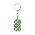 thumbnail image 2 of Uemuo Happy Watermelon Pattern Rectangular Metal Keychain - Durable, Stylish, and Personalized Key Ring for Men and Women,Engraved Keychain,Gift Slim Sturdy Keychain, 2 of 7