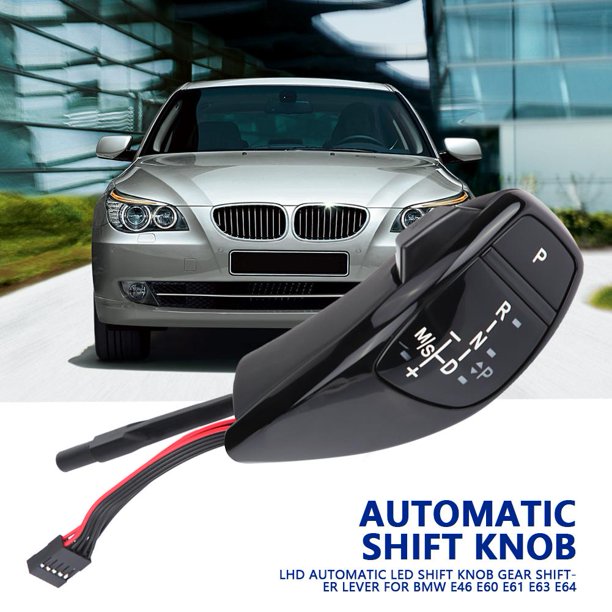 OTVIAP LHD Automatic LED Shift Knob Gear Shifter Lever for BMW E46 E60