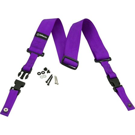 DiMarzio 2" Nylon ClipLock Guitar Strap, Purple