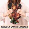 thumbnail image 5 of 2L Hot Water Bottle with Soft Velvet Cover PVC Hot Water Bag for Pain Relief Long-Lasting Warmth Red and Green Fireworks, 5 of 8