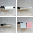 thumbnail image 4 of Lishi Under Cabinet Paper Towel Holder, Wall Mount Self Adhesive Paper Towel Rack for Kitchen - 12.5 Inch Black, 4 of 5