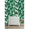 thumbnail image 3 of MuralsPrint Hawaiian Green Leaves Peel and Stick Wallpaper - 24'' W x 10' L, 3 of 4