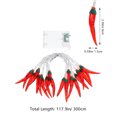 thumbnail image 2 of unbranded Luces De Cadena Rojas En Forma De Chili Impermeables Para Interior Y Exterior, 2 of 8