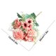 thumbnail image 3 of Flores de rosas artificiales - Rosas de tela de seda realistas para decoración del hogar, bodas, fiestas - 12,2" de altura - Blanca, roja, champán, verde, 3 of 6
