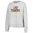 thumbnail image 2 of Women's League Collegiate Wear Ash LSU Tigers Boxy Pullover Sweatshirt, 2 of 3
