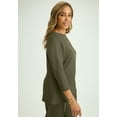 thumbnail image 3 of Jessica London Women's Plus Size Perfectease Boatneck Top, 3 of 3