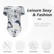 thumbnail image 4 of Fotbe Sea Animal Body de Mujer con Cuello Redondo y Mangas Cortas, Sin Mangas Ajustado, Suave, Cómodo y Básico-X-Large, 4 of 7