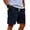 Navy, variant on Dwelliawo Corduroy Shorts for Men Casual 9 Inch Inseam Shorts Lightweight Elastic Waist Drawstring Summer Beach Pants Army Green 2xL
