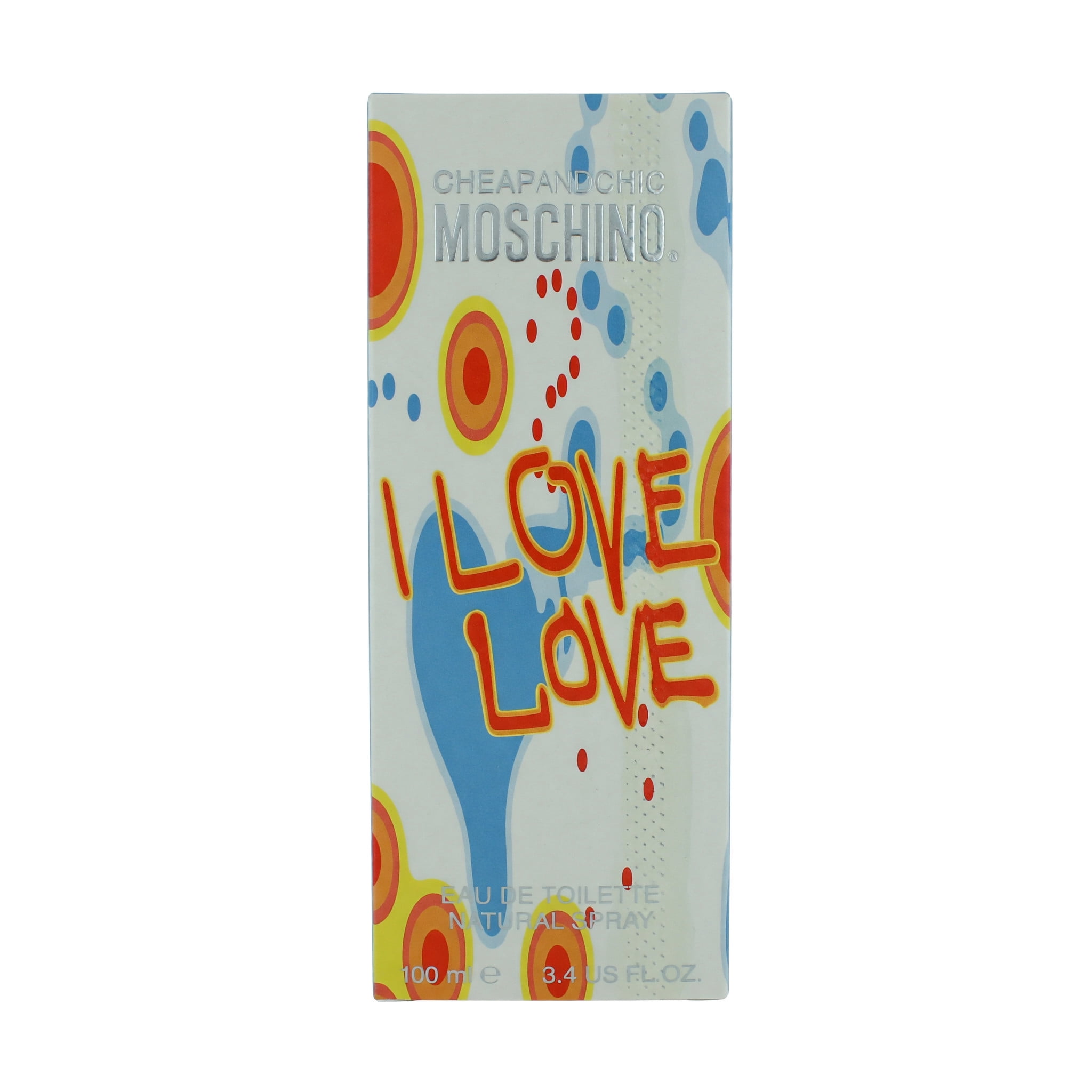 Moschino I Love Love Perfume, Eau De Toilette Spray for Women, 3.4