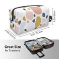 thumbnail image 4 of Goofa Geometric Spots Printed Toiletry Bag with Handle,Large Capacity Travel Makeup Cosmetic Bag for Women, Carry on Airport Airline Compliant Bag, 4 of 9