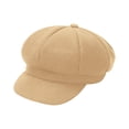 thumbnail image 2 of WTXUE Beret Newsboy Cap Ladies Hat Autumn And Winter Warm Fashion Wool Beret Painter Dome Trend Hat Visor Hats Army Hat Outdoor Hat Beige One Size, 2 of 4
