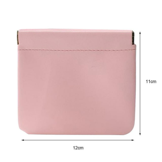 Mini Cosmetic Bag PU Makeup Toiletry Pouch for Daily Travel Storage (Light Grey)
