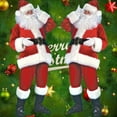 thumbnail image 4 of Adult Christmas Santa Claus Costume Outfit Set Xmas Cosplay Costume, 4 of 4