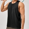 thumbnail image 6 of Einccm Men's Breathable Quick Dry Tank Top, Sleeveless Muscle Shirt for Gym, Workout, Running, Fitness, Casual Summer Wear, Lightweight Comfortable Fit, 6 of 7