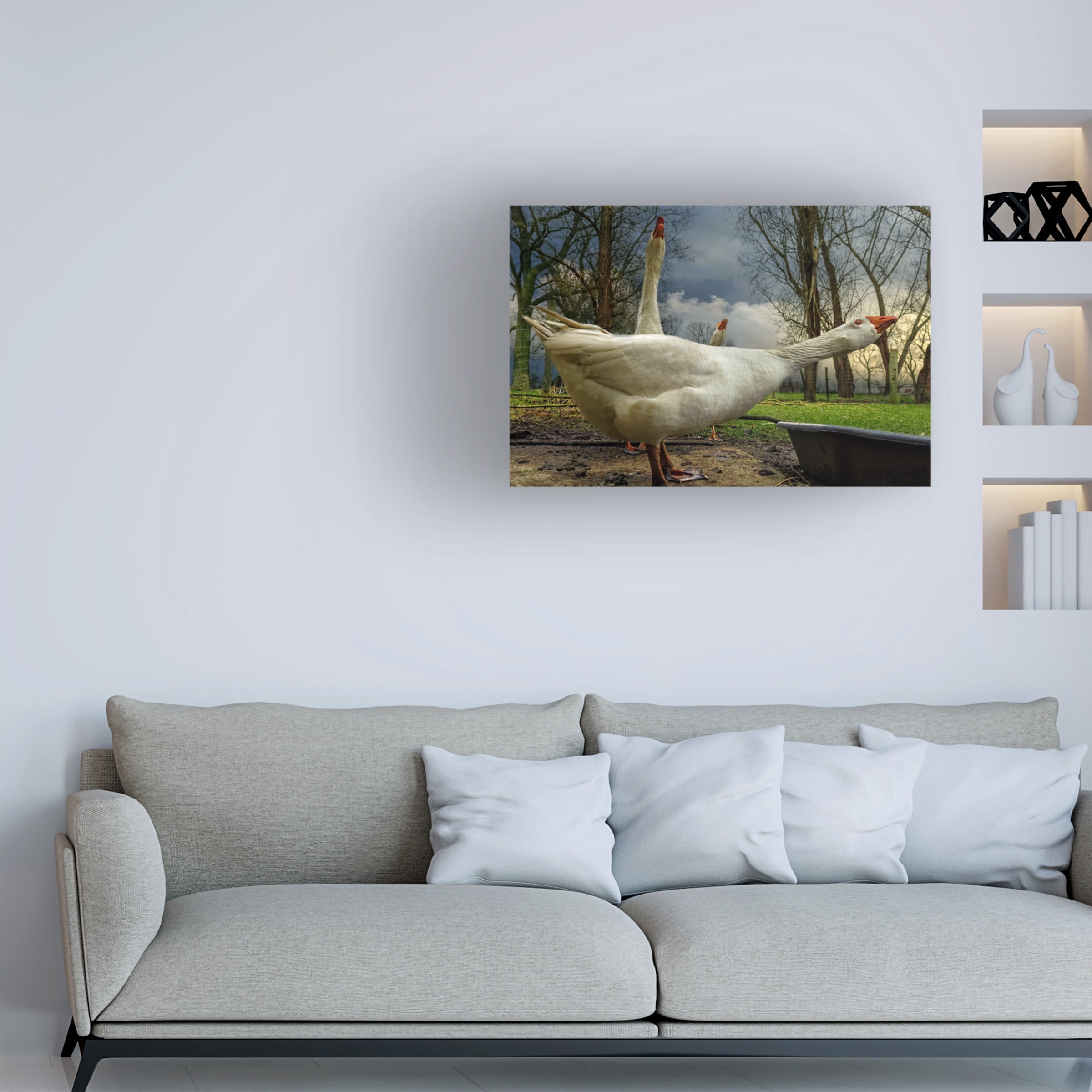 Piet Flour 'The 3 Geese' Canvas Art