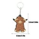 thumbnail image 3 of Material: llavero de PVC con dibujo de vaca de dibujos animados. Adorable colgante para llaves de The Plateau., 3 of 8