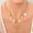 XL31274, variant on Stainless Steel 18K Gold Plated Baroque Pearl Necklace with Ocean Element Charms - Luxury Colorfast Women's Jewelry