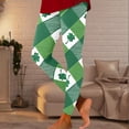 thumbnail image 4 of MKLEKYY Leggings deportivos para mujer, moda de San Patricio, pantalones casuales ajustados elásticos largos con estampado, 4 of 4