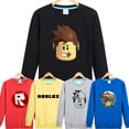 thumbnail image 2 of Roblox-suéter de cuello redondo para niños y adultos, chaqueta periférica, camisa de fondo, estilo informal de manga larga, primavera y otoño, 2 of 4