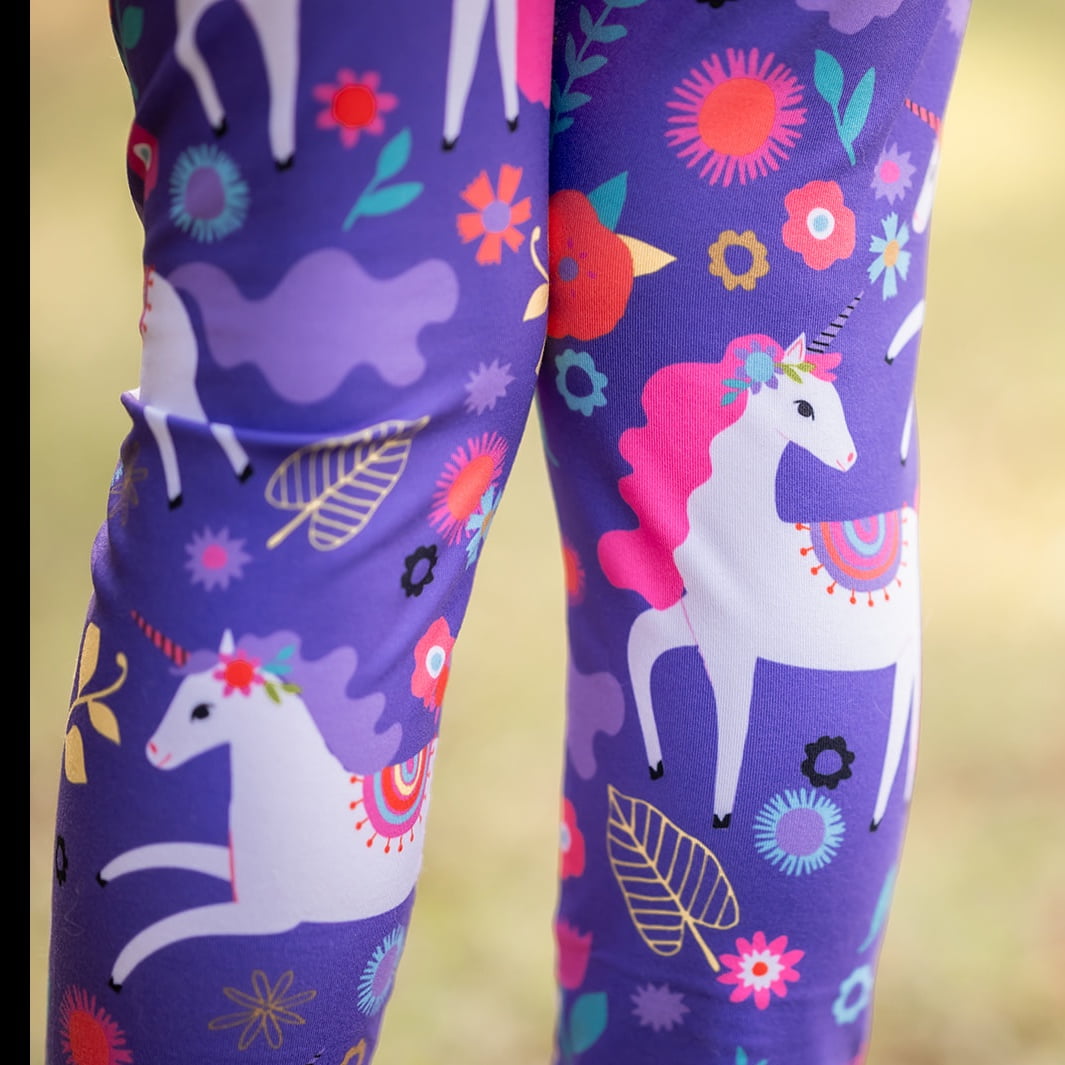 Millie Loves Lily Toddler Girls Lilac Unicorn Top & Legging Set Size (2T-12)