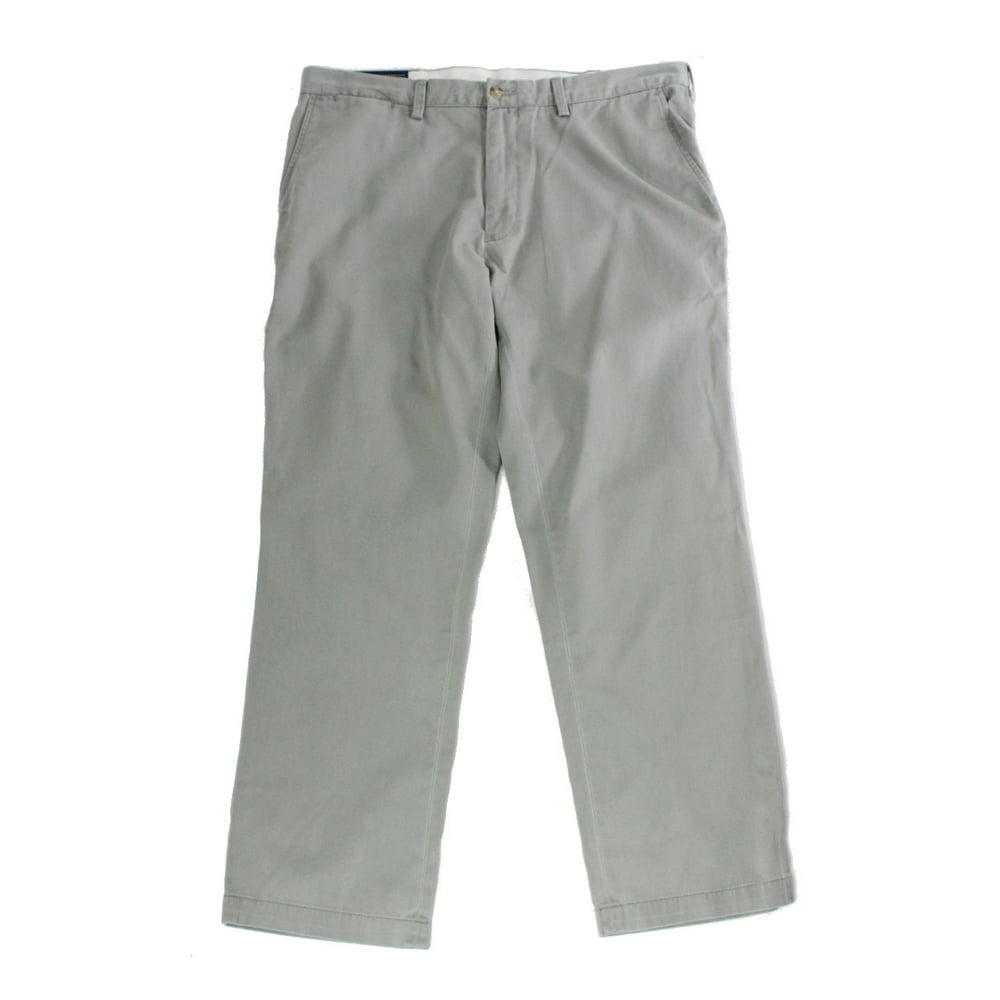 gray polo with khaki pants
