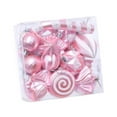 thumbnail image 5 of HOMYL 16 Pieces Christmas Hanging Decorations Indoor for Farmhouse Bedroom Holiday Pink, 5 of 8