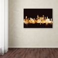 thumbnail image 3 of Trademark Fine Art "Chicago Illinois Skyline Gold" Canvas Art by Michael Tompsett, 3 of 3