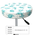 thumbnail image 4 of Lsque Turtle Round Bar chair cushion covers Velvet Fabric Premium Comfort Protects from Scratches and Stains for 14-17 Inch Chair- 13 inch, 4 of 7