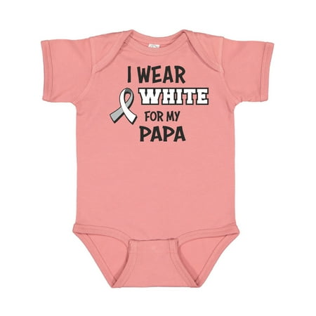 

Inktastic I Wear White For My Papa Gift Baby Boy or Baby Girl Bodysuit