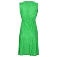 thumbnail image 5 of GEWSEY Womens Plus Size Summer Sleeveless Floral Dress Wrap V Neck Tank Dress (Green, M), 5 of 8