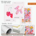 thumbnail image 2 of Set Of 3 Cute Balloon Dog Cherry Posters Trendy Pink Preppy Canvas Wall Art Funky Colorful Abstract Aura Picture Prints Painting For Home Bedroom Dorm Living Room Wall Decor, 2 of 6