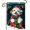 Small-12.5×18 inch, variant on Happy Dog with Hat Scarf Winter Garden Flag Christmas Cute Puppy Outdoor Yard Decoration House Flags 12" ×18"