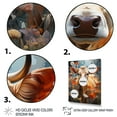 thumbnail image 3 of Designart "Natures Mosaic Cow " Animals Floater Framed Canvas Art Print, 3 of 7