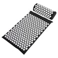 thumbnail image 2 of Sonducket Juego de 3 unidades de cojín de masaje, esterilla de acupresión para Yoga y juego de almohada, masajeador de pies y cuello, almohadilla de Uniforme atlético Negro Sonducket OD000146-05, 2 of 6