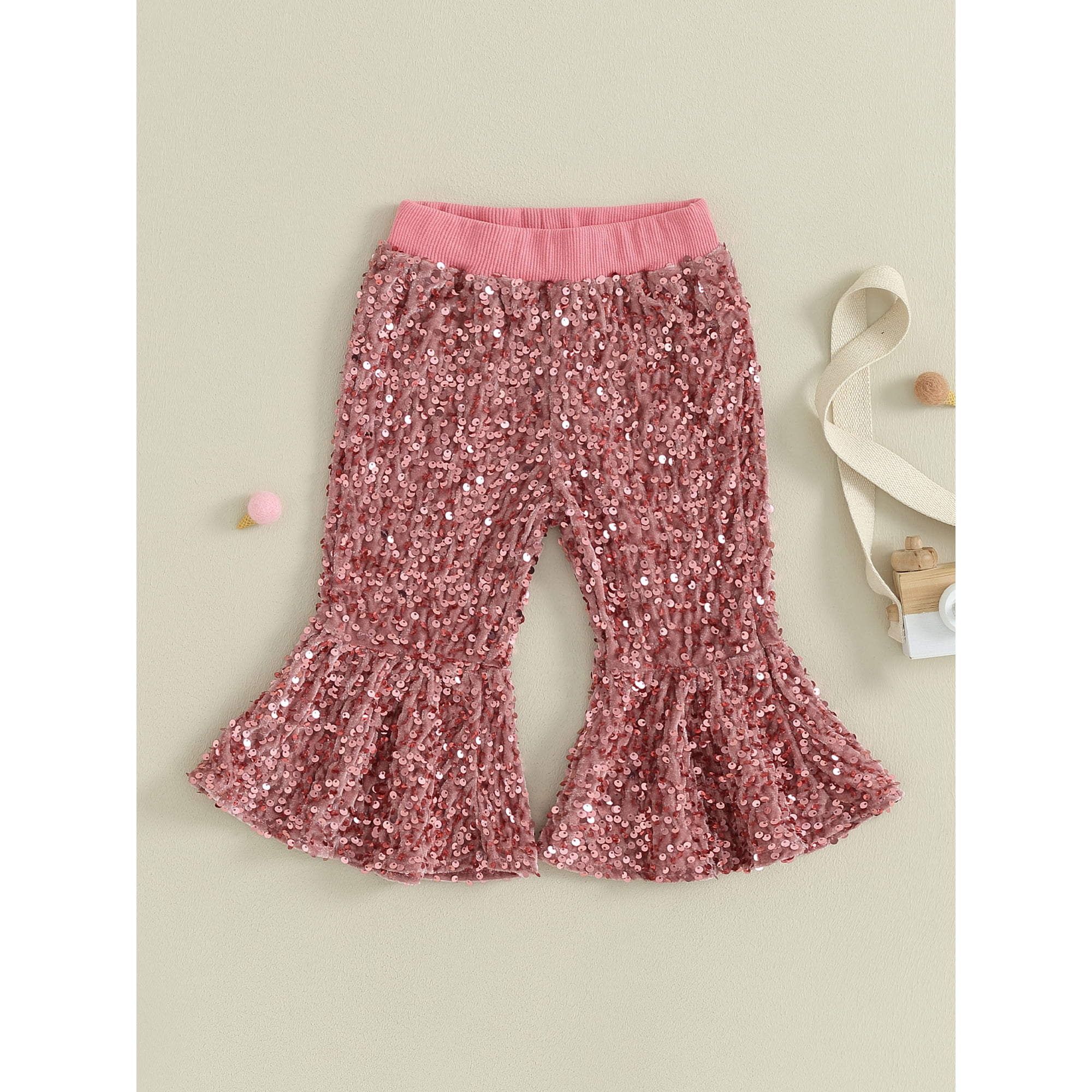 Girls sequin pants deals