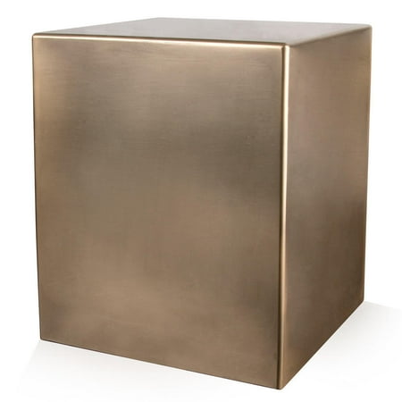 - Perfect Memorials Seamless Bronze Cube Resin Cremation Urn