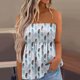 thumbnail image 2 of Mujeres sin tirantes Bandeau Tank Tops Verano Casual Sin mangas Tube Shirt Blusa Tanks Top Fridja gh4192, 2 of 9