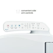 Brondell Swash SE400 Bidet Seat with Sidearm, Dryer and Stainless Steel Nozzle, Elongated White