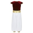 thumbnail image 2 of Haitryli Kids Boys Arabian Prince Costume Fancy Waistcoat with Pants Halloween Cosplay Performance Outfits Red 10, 2 of 7