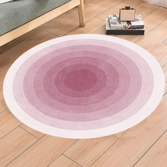PRETXORVE Round Carpet Living Room Cream Wind Sofa Coffee Table Bedroom Bedside Study Soundproof Floor Cushion