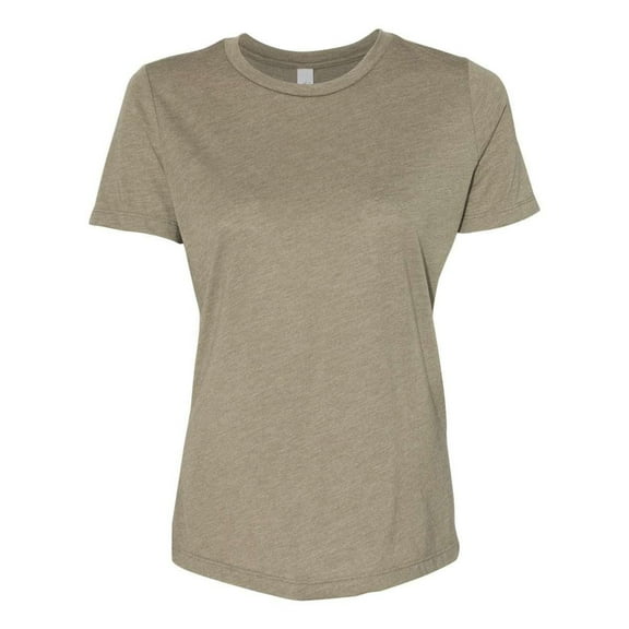BELLA CANVAS - Women’s Relaxed Fit Triblend Tee - 6413 - Olive Triblend - Size: 2XL