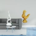 thumbnail image 2 of Figura Abstracta De Llama De Resina, Escultura De Fuego Moderna, Artesanía Para Oficina, Estantería, Decoración Feng Shui De Pollo, Estatua De Gallo, Escultura Para Cumpleaños,, 2 of 8