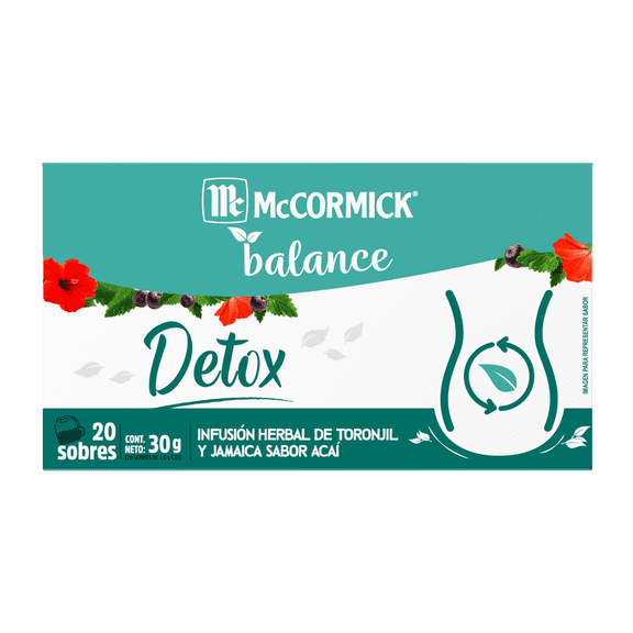 Té McCormick Balance Detox Toronjil Jima 20 Sobres