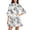 Navy 20, variant on Karymi Floral Print Mock Neck Tiered Mini Dress, 3/4 Ruffle Bell Sleeve Self Tie Waist Loose Flowy Summer Sundress Spring Dresses