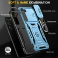 thumbnail image 3 of Allytech Shockproof Case for Samsung Galaxy S23 FE with Lens Protector & Stand, Military Grade Protective Bumper Anti-Scratch Lightweight Phone Case for Galaxy S23 FE 6.4", Lightblue, 3 of 7