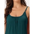 thumbnail image 4 of DARING DIVA Women's Ruffle Trim Camisole Tops with Shorts Pajama Sets XS Green, 4 of 6