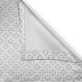 thumbnail image 4 of Ambesonne Floral Window Valance, Minimalistic Grid Flowers, 54" X 18", White and Pale Grey, 4 of 5